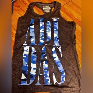 ADIDAS Climalite Camo Tie Dye Racerback Ultimate Tank Top size Med